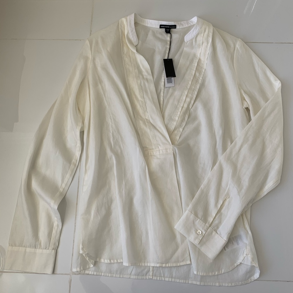 NWT James Perse sold out blouse long sleeve 3